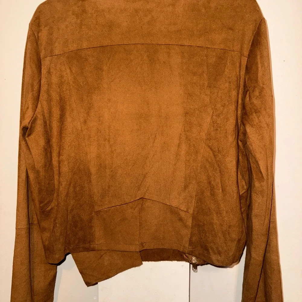 Umgee Women's Tan suede Jacket - Picture 2 of 6